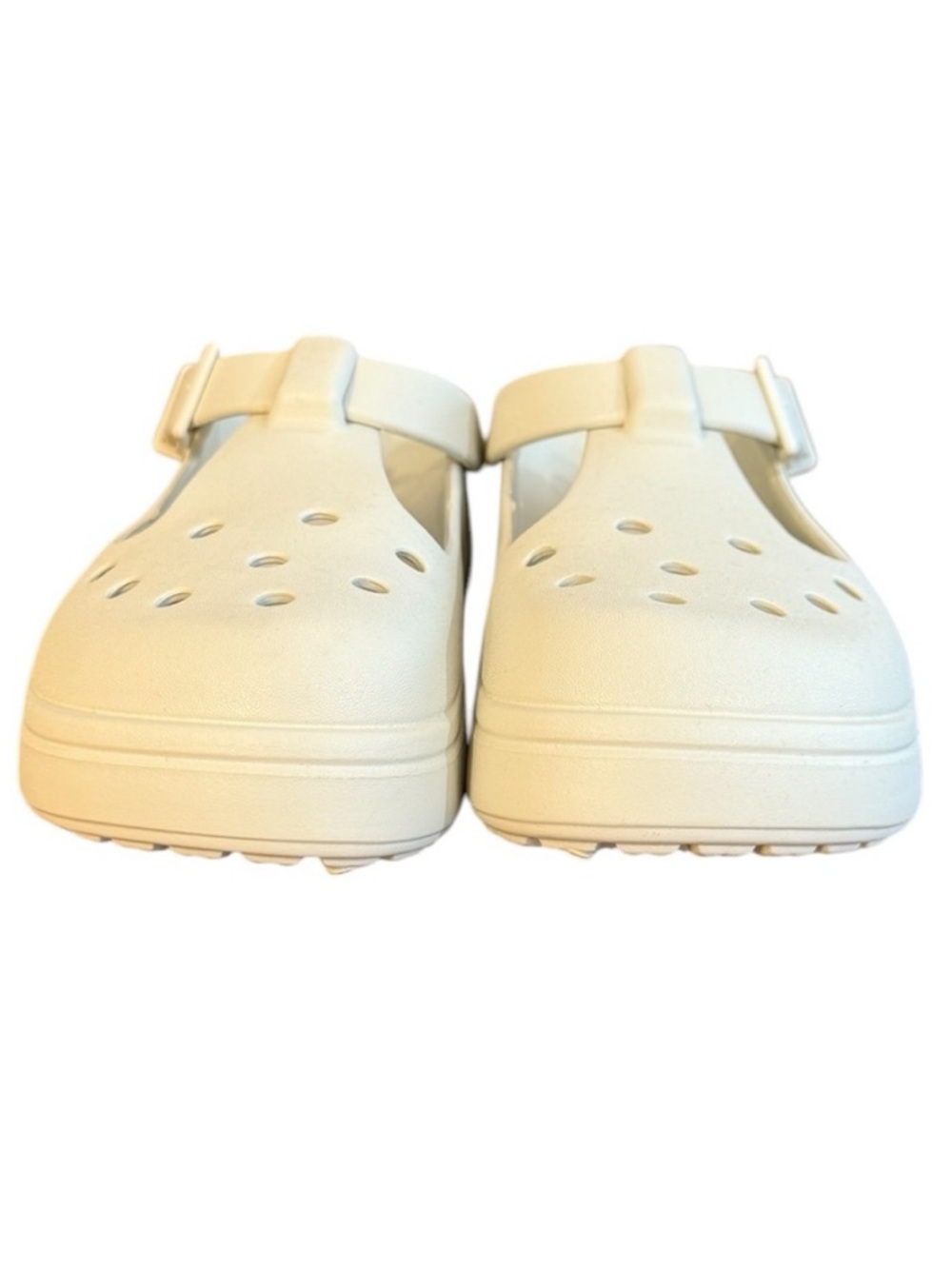 CROCS Classic Mary Jane Clogs in Creamy White - Picture 4 of 8